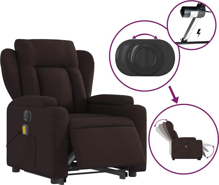 Produktbild vidaXL Massagesessel mit Aufstehhilfe