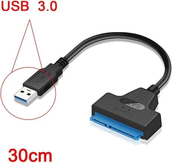 Produktbild Nikko 30 cm USB 3.0 zu SATA III Kabel Adapter SSD Festplatte