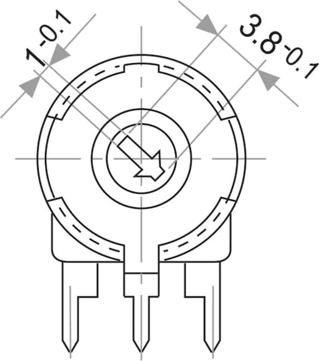 Nutritional values and ingredients Piher Potentiometer PT-10, 500 Ω, vertical