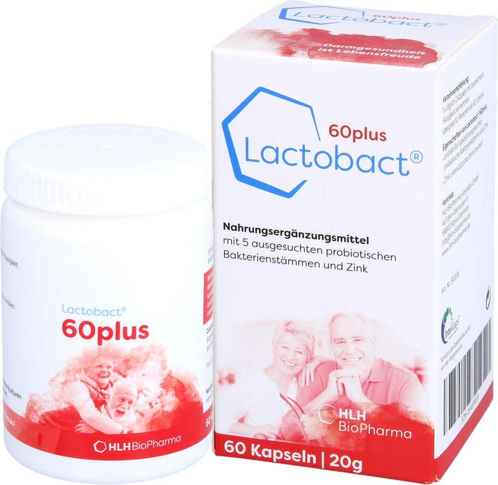 Actual product image Lactobact 60plus capsule (60 pcs., Capsules, 21 g)