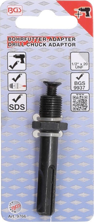 Produktbild BGS Bohrfutter-Adapter 1/2" x 20 UNF für SDS-Aufnahme