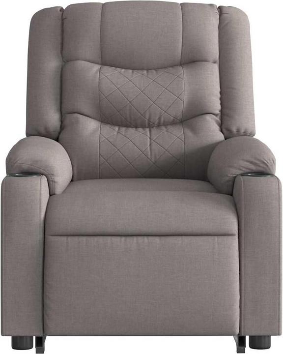 Actual product image vidaXL Electric massage chair with stand-up aid Taupe fabric