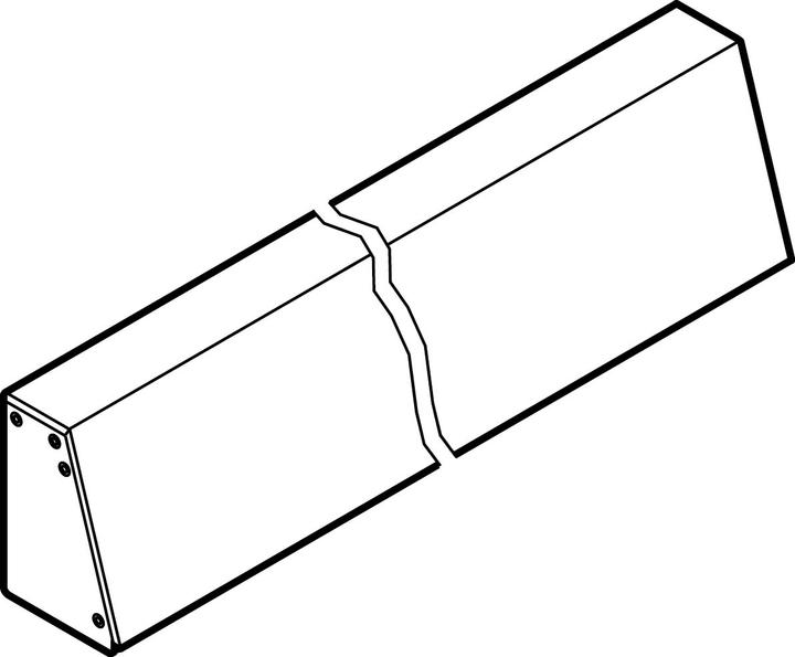 Actual product image ABN GRK5 Manoeuvring channel AP for enclosures 5-bay.