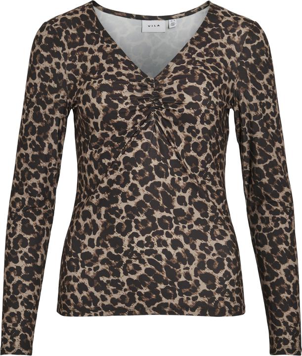 Produktbild Vila Leoprint Oberteil mit langen Ärmeln (XL)
