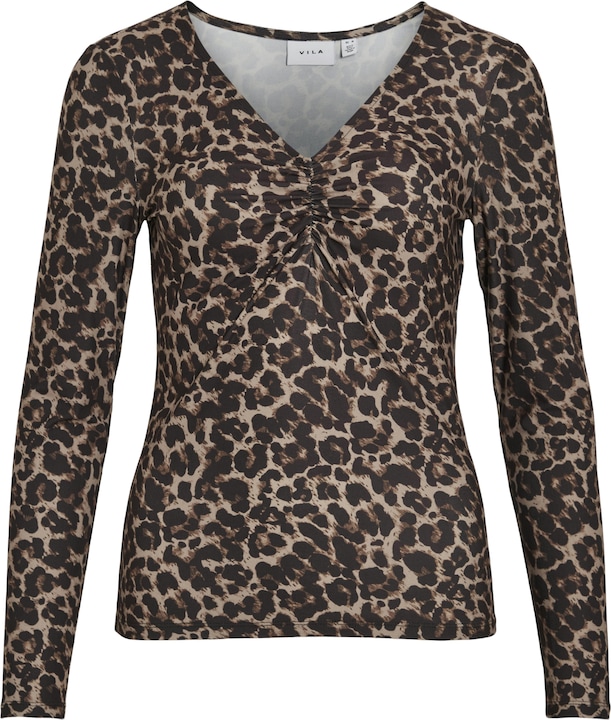 Actual product image Vila Leoprint top with long sleeves (XL)