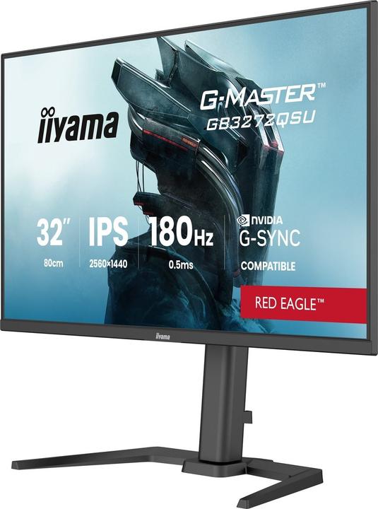 Image du produit iiyama 32" IPS Gaming, G-Master Red Eagle, G-SY (2560 x 1440 pixels, 31.50")