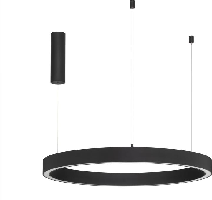 Productafbeelding Nova Luce STING LED hanglamp zwart 50W warm wit 200x80cm dimbaar 9558604 (2968 lm)