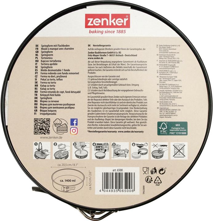 Produktbild Zenker Springform (20 cm)