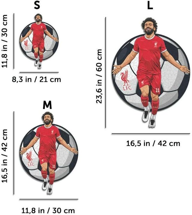 Produktbild Iconic Liverpool FC - Mo Salah - Holz Puzzle Grösse S (150 Teile) (150 Teile)