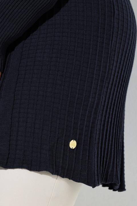 Produktbild Ulla Popken Plissee-Strickjacke, A-Linie, Schalkragen, Langarm (54, 56)