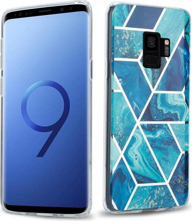 Image du produit Cadorabo Couverture IMD TPU Marbre coloré (Samsung Galaxy S9+)