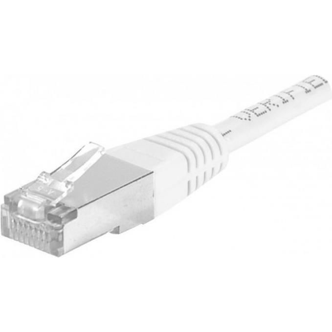 Dexlan Patchkabel Cat. 6A, S/FTP, Kupfer, PoE, weiß, 10,0 m 10-Gigabit-fähiges Patchkabel mit (S/FTP, CAT6a, 10 m), Netz...