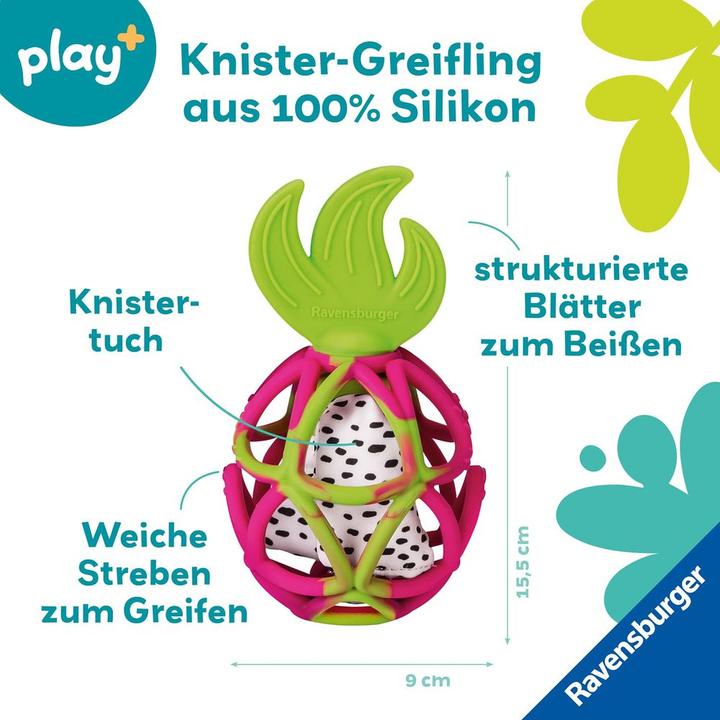 Productafbeelding Ravensburger Play+ Sensorik-Greifling: Drachenfrucht - ab 0 Monate