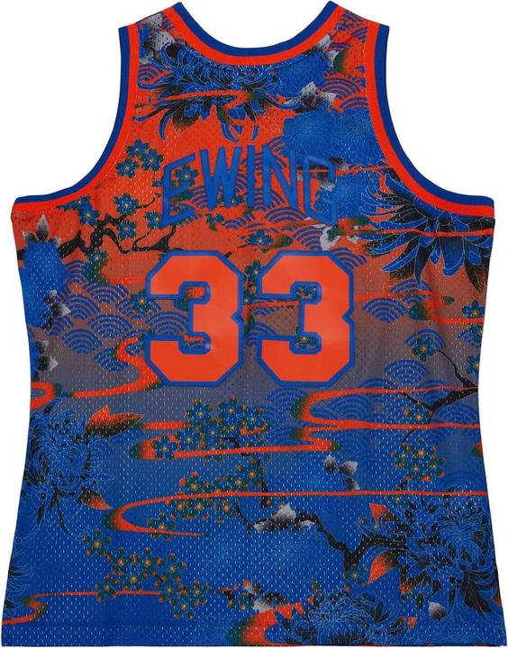 Actual product image Mitchell & Ness Swingman Mesh Jersey New York Knicks ASIAN Ewing - L (L)