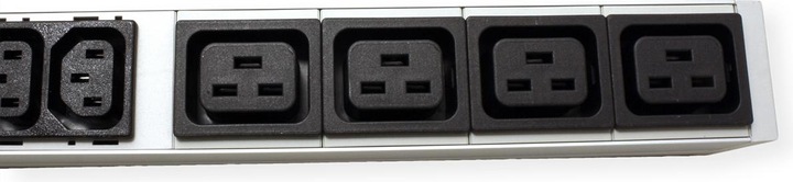 Actual product image Bachmann BN0500 48.26cm 19inch PDU 1U 16xC13 4xC19 power measurement connection CEE 16A blue