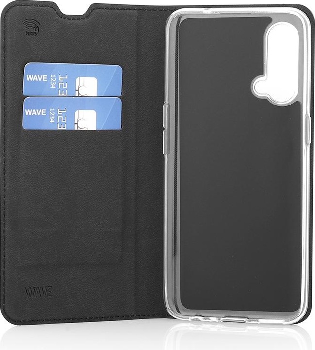 Produktbild Wave BookCase -suojakotelo, OnePlus Nord CE, musta (OnePlus Nord CE 5G)