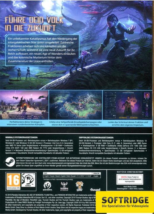 Actual product image Paradox Interactive Age of Wonders: Planetfall - Day One Edition (PC, EN)