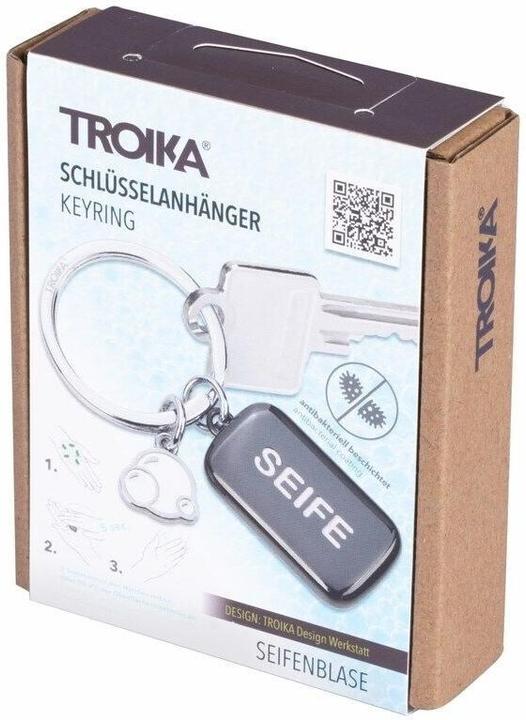 Actual product image Troika Keychain Soap Bubble Black, Silver