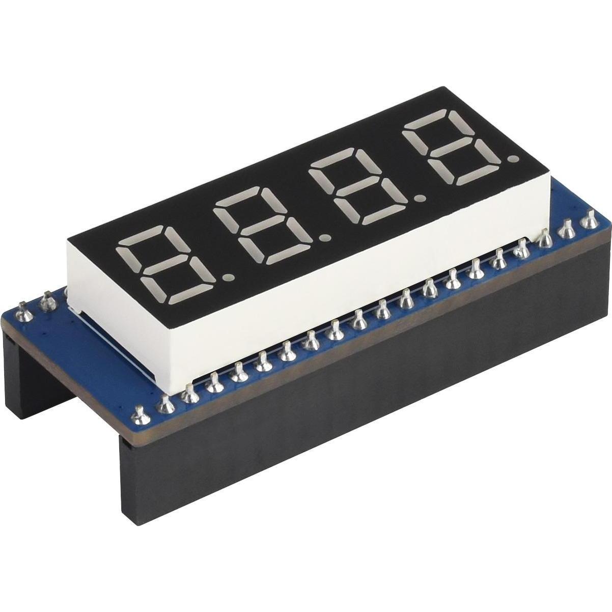 WaveShare Modulo display a 4 cifre e 8 segmenti per Raspberry Pi Pico, compatibile SPI, Scheda + Kit di sviluppo
