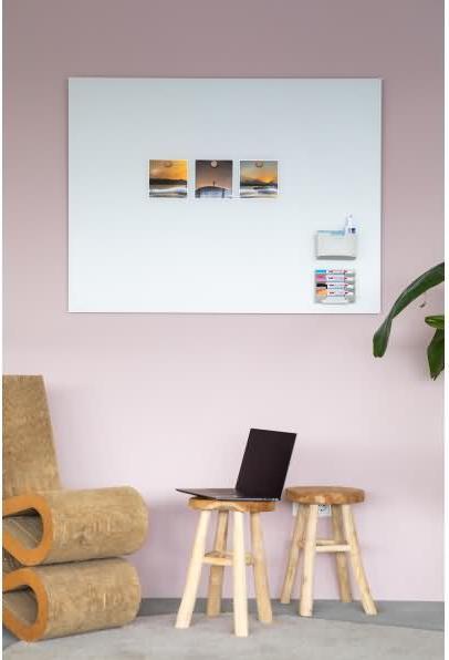 Productafbeelding Legamaster Glasplaat mat 7-104954 90x120cm warm grijs (90 x 120 cm)