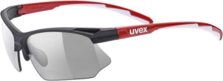 Uvex Sports Sportstyle 802 V (Black red white, Variomatic Smoke)