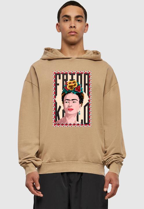 Immagine prodotto Merchcode Frida Kahlo - Felpa con cappuccio con lavaggio acido Frame one - 178061 (M)