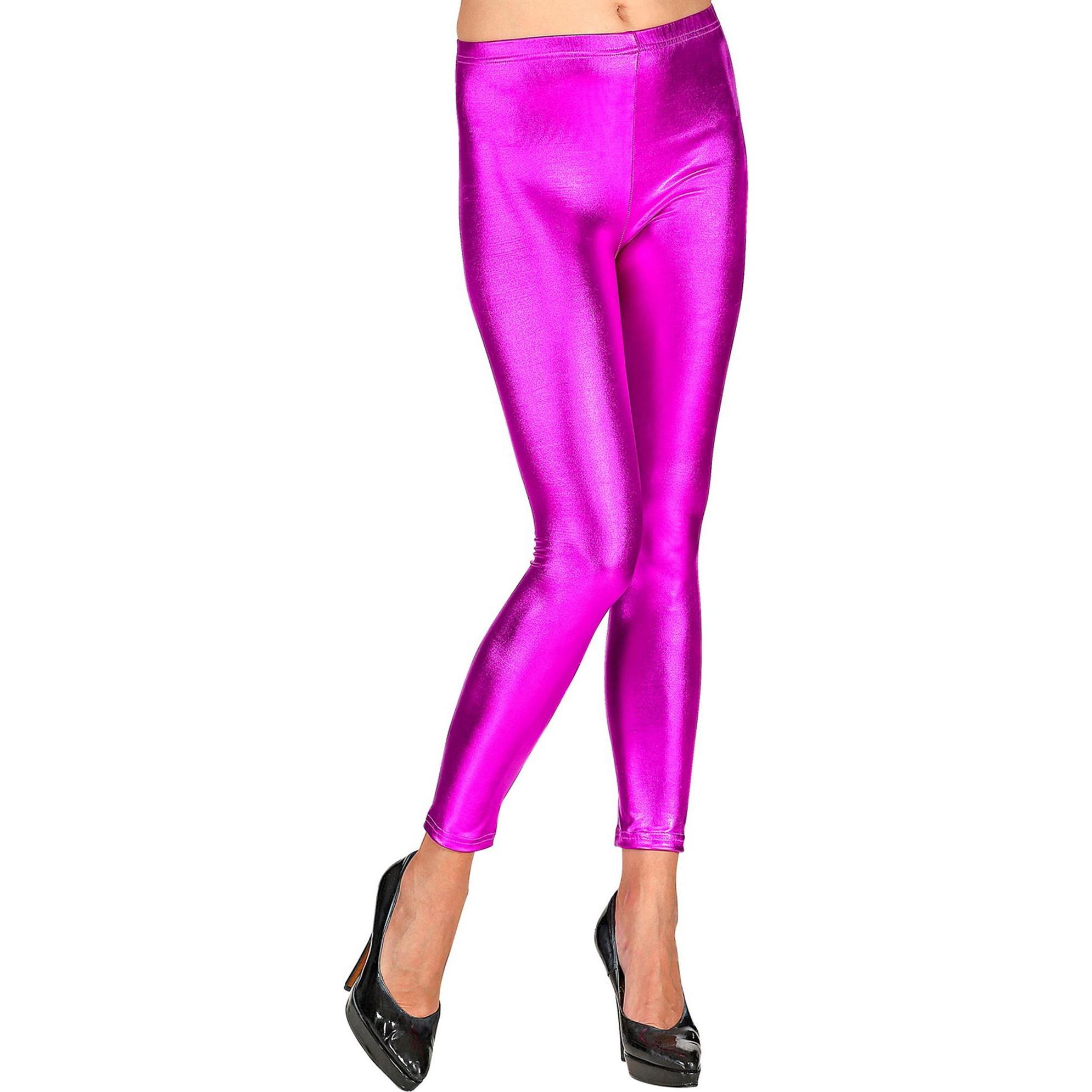 Widmann Violett Metallic Leggings, S/M (S)