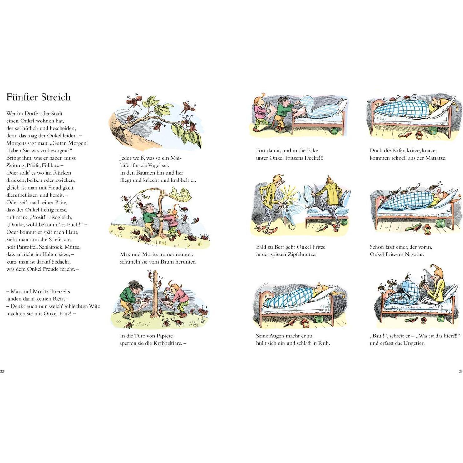 Thumbnail - Max und Moritz und andere Geschichten in sieben Streichen, Kinderbücher von Wilhelm Busch