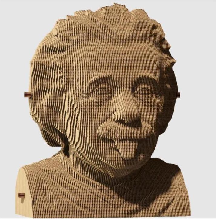Cartonic CARTMALB - Albert Einstein - Puzzle 3D (172 pièces)