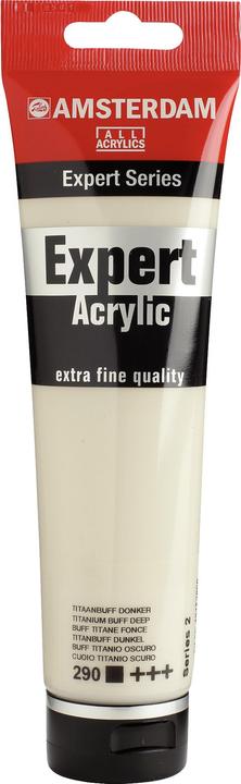 Amsterdam Expert Acrylfarbe Tube 150 ml Titanbuff Dunkel 290 (150 ml)