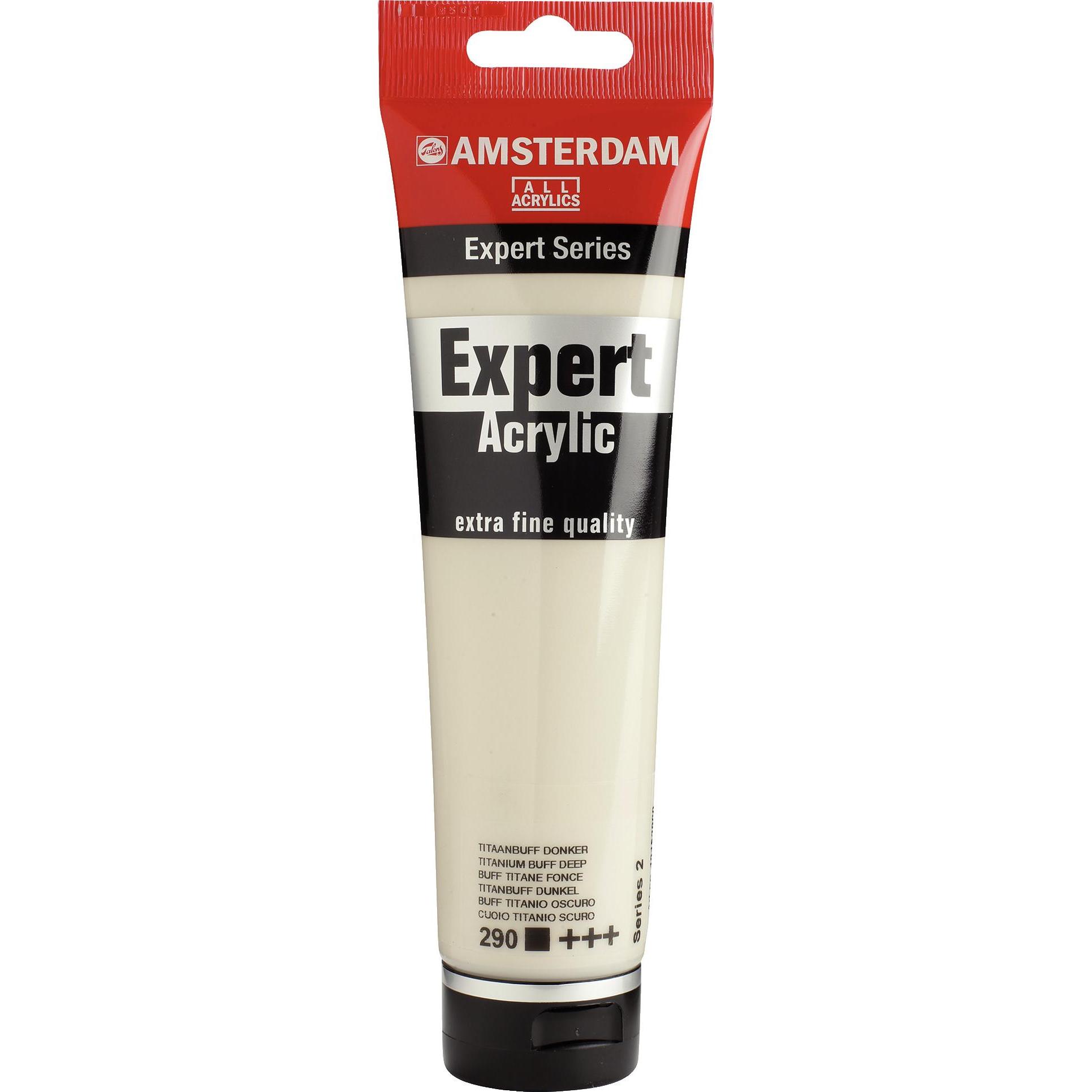 Amsterdam, Colore + Vernice per fai da te, Expert Acrylic Paint Tubo 150 ml Titanium Buff Dark 290 (150 ml)