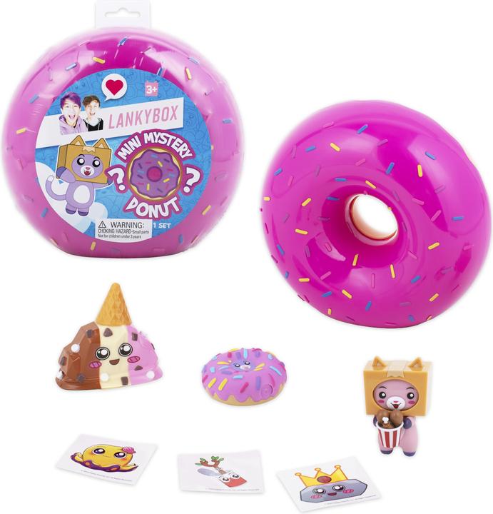 Actual product image Lankybox 2182 Mystery Donut, Collectible Mini Figures, 6 Exciting Toys to Discover Inside, Officiall