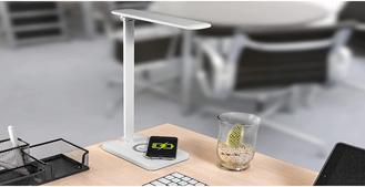 Image du produit Orno ISIYO LED 7W lampe de bureau avec chargeur inductif et USB, 390lm, 3000-4000-6000K, tempera couleur (390 lm)