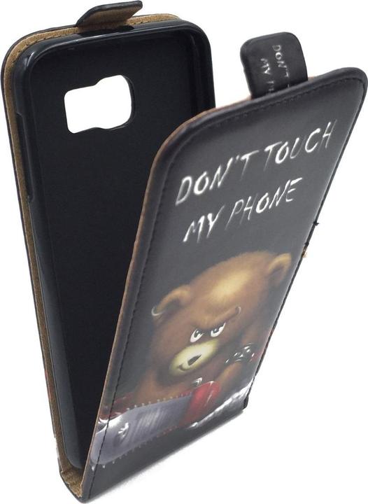 Produktbild König Design Handyhülle für Samsung Galaxy S6 Schutztasche Wallet Cover 360 Case Etui Schwarz (Samsung Galaxy S6)