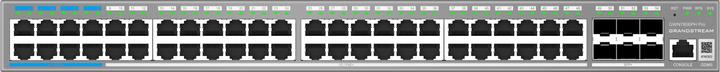 Actual product image Grandstream GWN7806PH PRO? Enterprise Layer 2++ Managed Switch? 48Ã Gigabit RJ45 (PoE/PoE+) + 6Ã (48 ports)