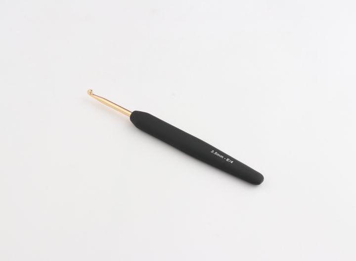 Produktbild Knitpro Häkelnadel mit Softgriff gold