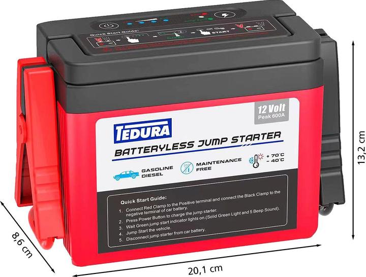 Produktbild Tedura Autostarthilfe Superkondensator (1000 A)