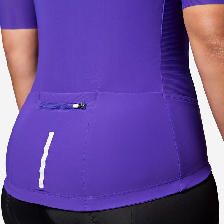 Actual product image Van rysel Unisex Summer Road Cycling Short-Sleeved Jersey Racer 2 - Purple (S)