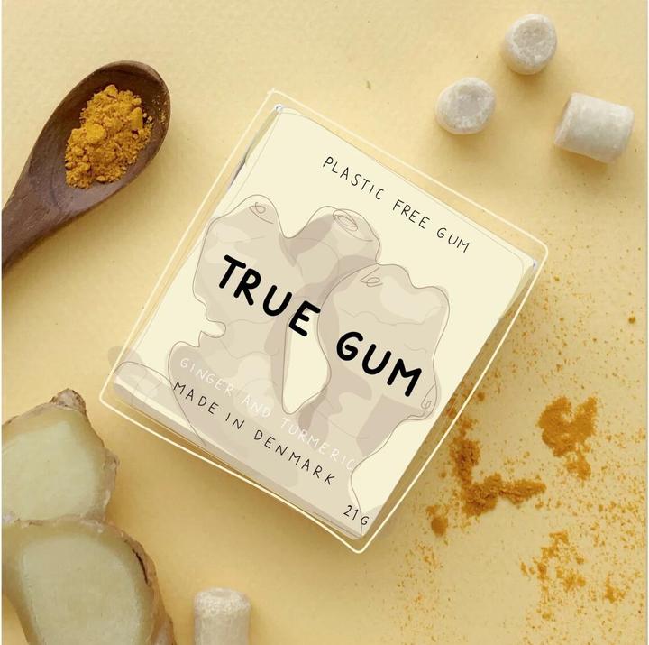 Actual product image True Gum Ginger and turmeric (1 pcs., 21 g)