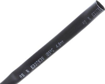 Actual product image RS PRO Black low shrink temp tube 4.8mm i/d