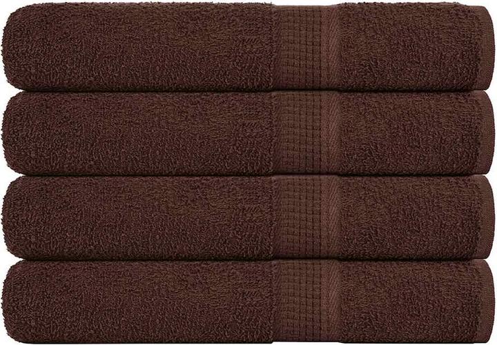 Immagine prodotto vidaXL Asciugamani 4 pezzi. Marrone 100x200 cm 360 g/m² 100% cotone telo mare (100 x 200 cm)