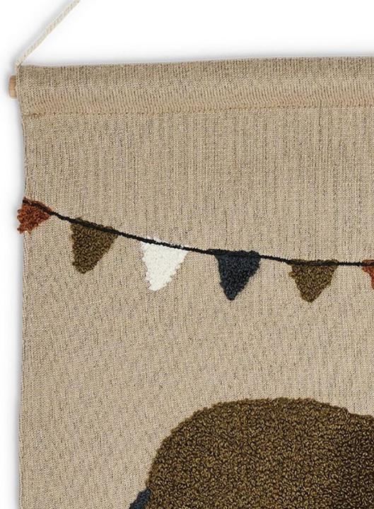 Actual product image Smallstuff - Wall deco, elephants - 37x33 cm (40023-10)