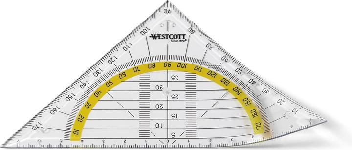 Westcott Geometric triangle (14 cm, Plastic)