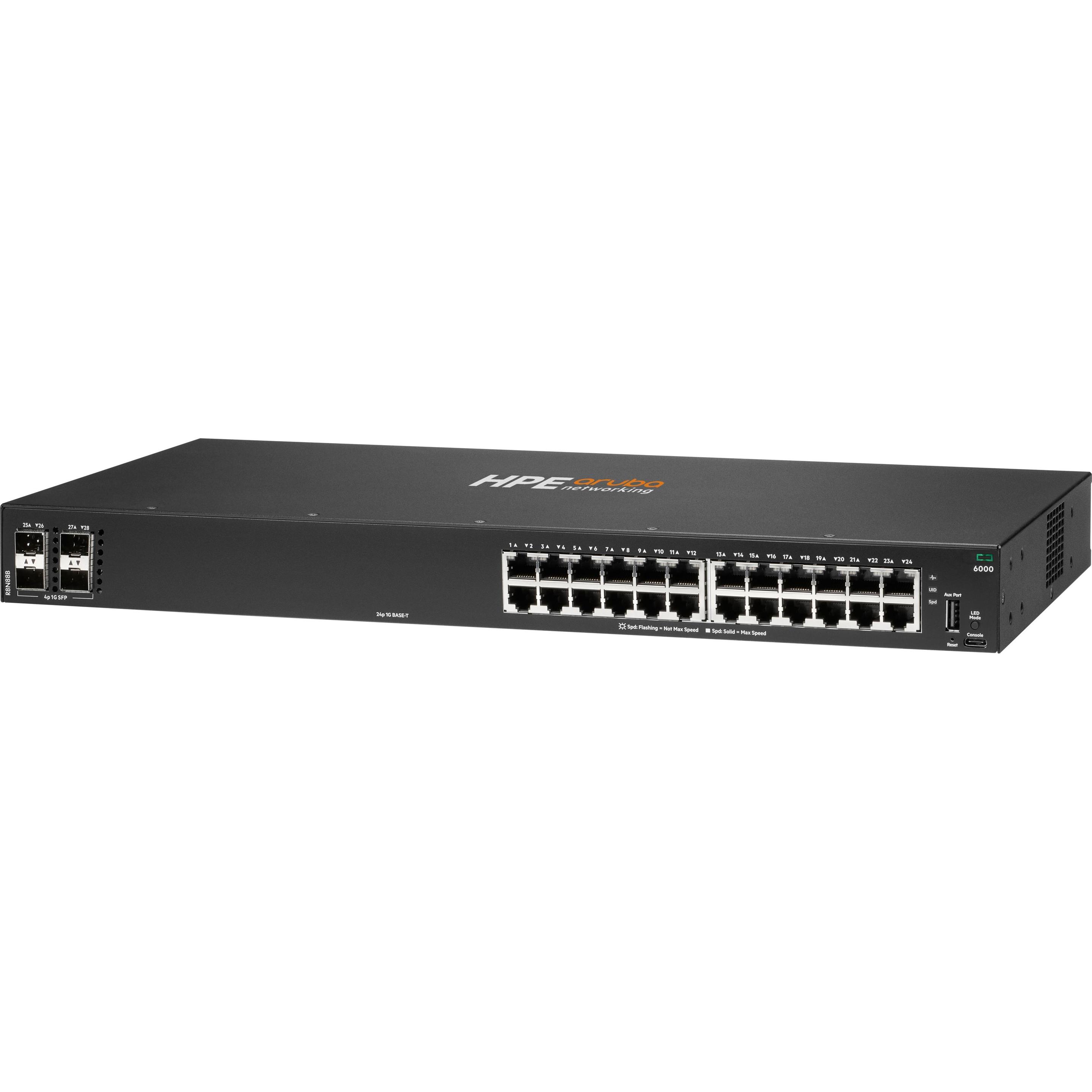 Hpe Anw 6000 24G 4F Sw-Stock - Switch - Ethernet (24 Porte), Switch Di Rete