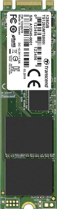Image du produit Transcend MTS800I 128 Go Interne M.2 PCIe NVMe SSD 2280 SATA 6 Gb/s Retail TS128 (128 Go, M.2 2280)