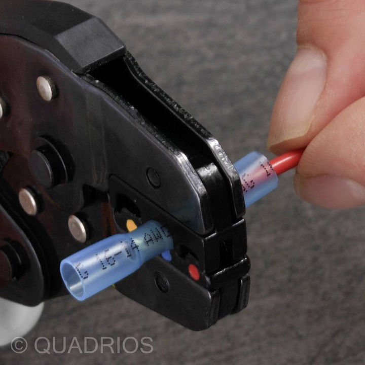 Produktbild Quadrios 22C467 Stossverbinder mit Schrumpfschlauch 0.5 mm² 1.5 mm² Vollisoliert Rot 1 Set