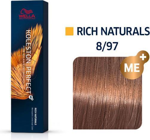 Actual product image Wella Koleston Rich Naturals (8/97 Light Blonde Cendré Brown)