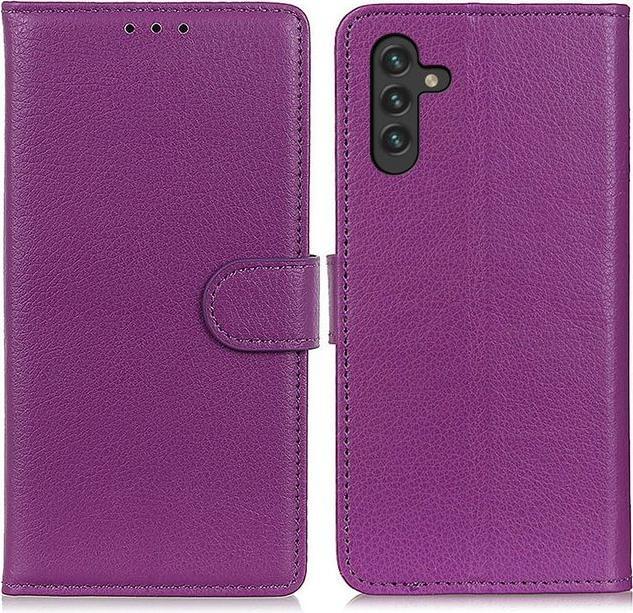 Actual product image MU Classic Litchi Leather Bookcover Series (Samsung Galaxy A13 5G, Samsung Galaxy A04S)