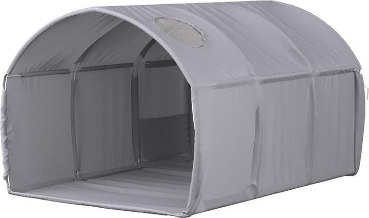 VitaliSpa Tunnelzelt Kubby, Grau, 100 x 80 cm mit Fenster