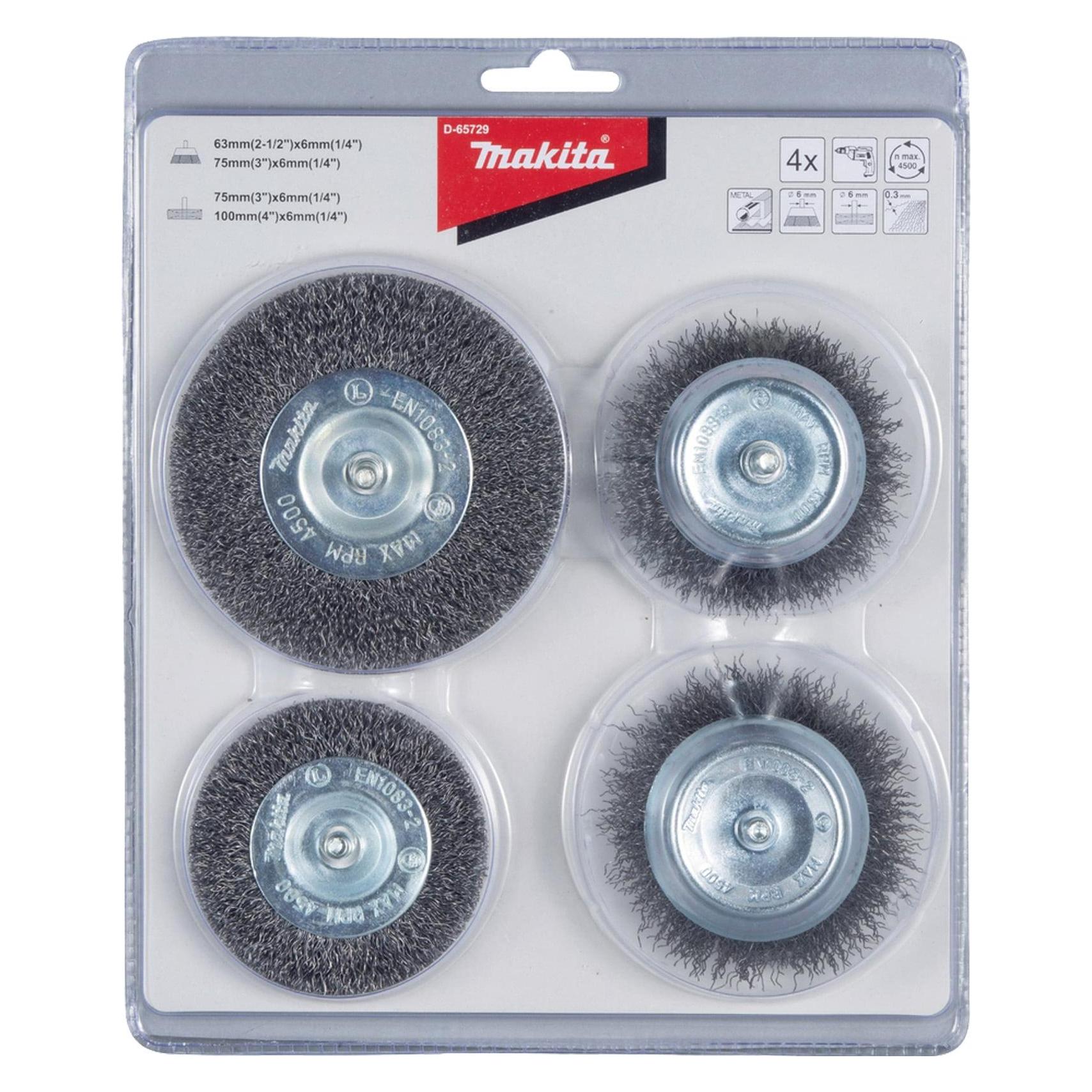 Makita D-65729 slijp-& schuurbenodigdheid voor rotatiegereedschap Metaal Set